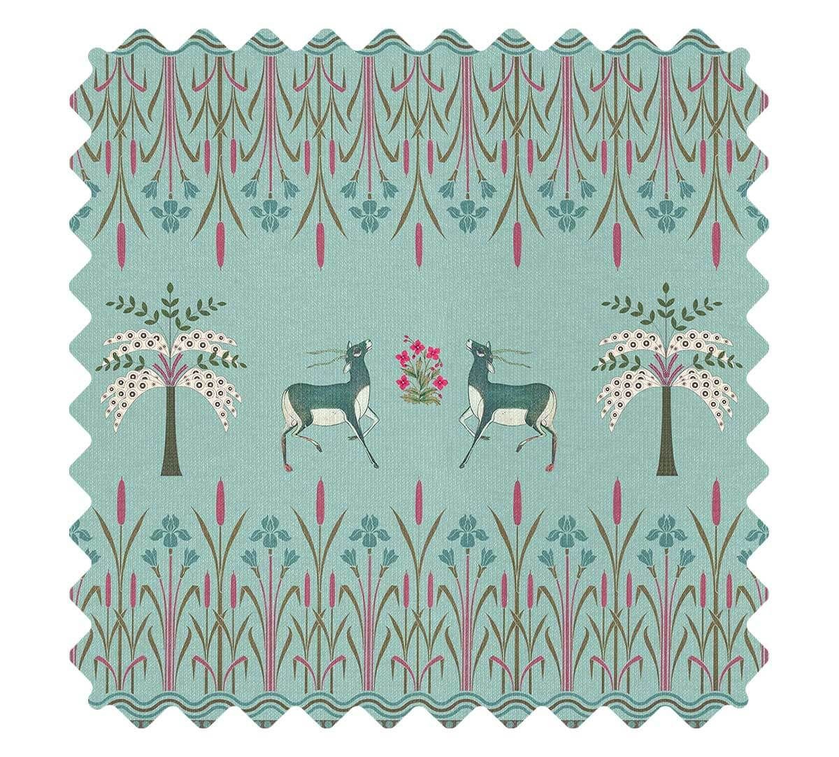 India Circus by Krsnaa Mehta Mirroring Deer Garden Fabric