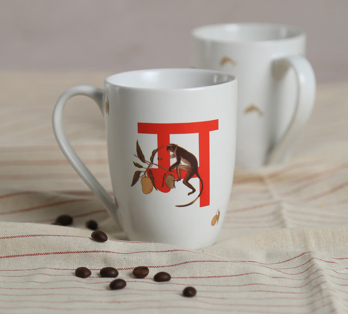 India Circus by Krsnaa Mehta Monkey Moors Porcelain Coffee Mug