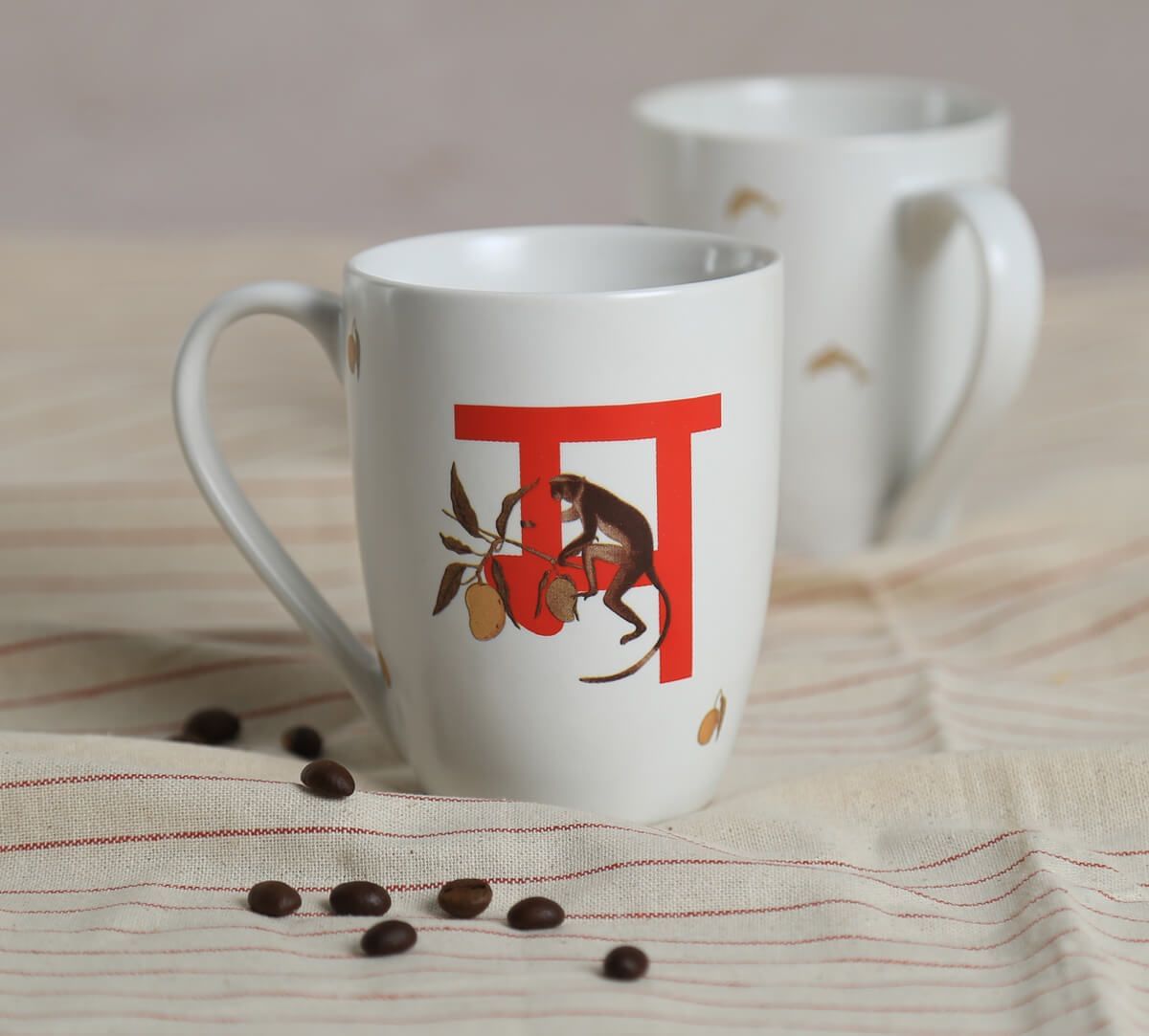 India Circus by Krsnaa Mehta Monkey Moors Porcelain Coffee Mug