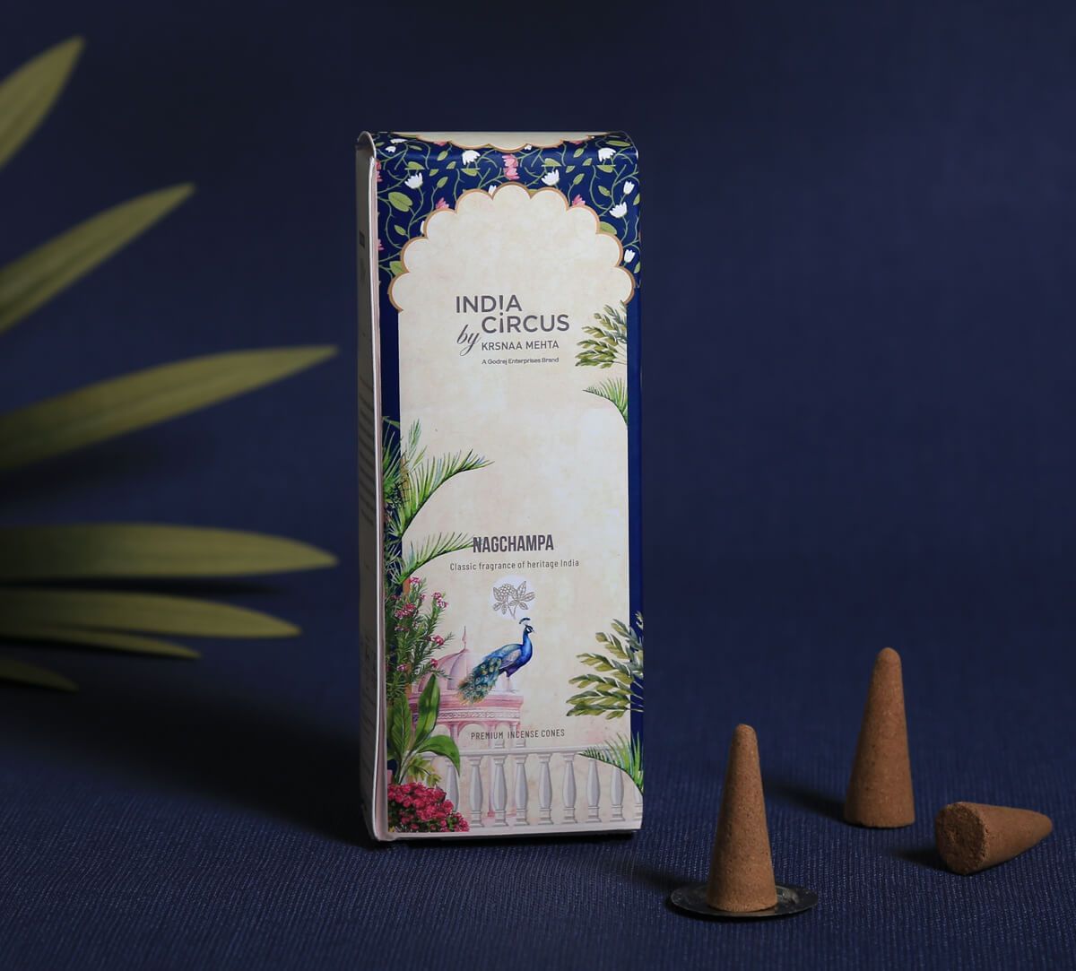 India Circus by Krsnaa Mehta Nagchampa Incense Cone Set of 20 Cone