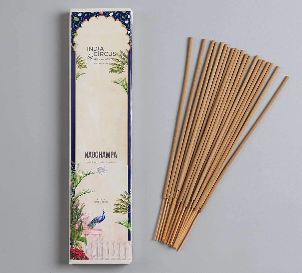 India Circus by Krsnaa Mehta Nagchampa Incense Stick Set of 20 Sticks