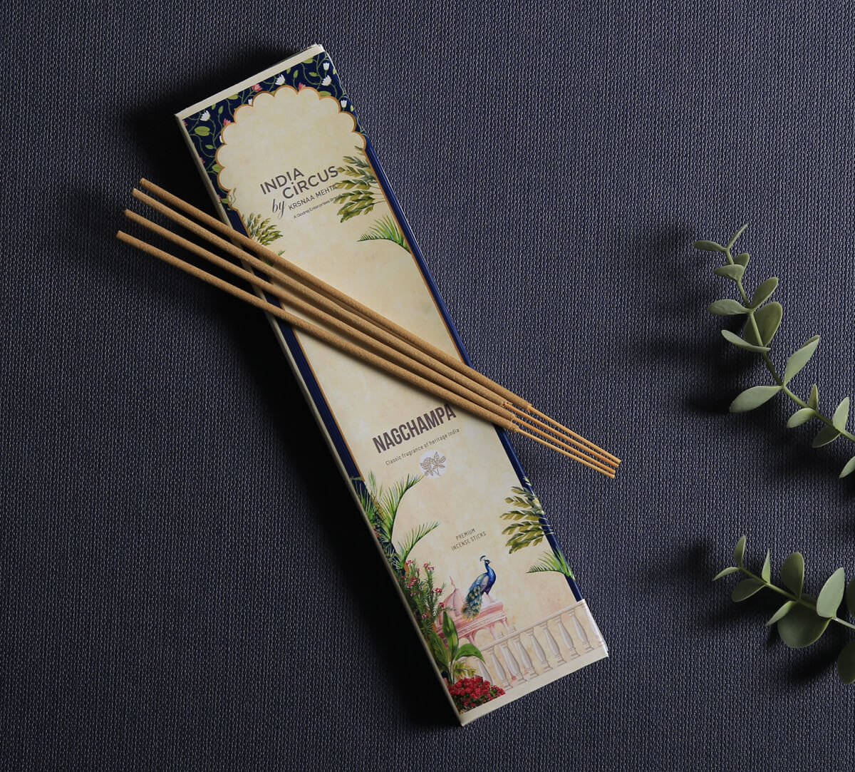 India Circus by Krsnaa Mehta Nagchampa Incense Stick Set of 20 Sticks