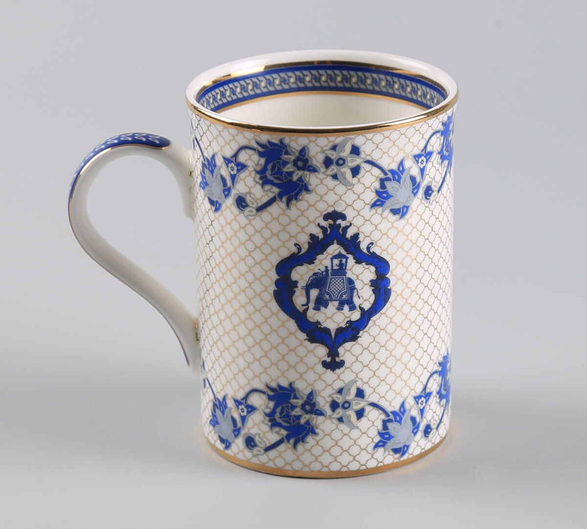 India Circus by Krsnaa Mehta Oceanic Opulence Coffee Mugs and Platter Set