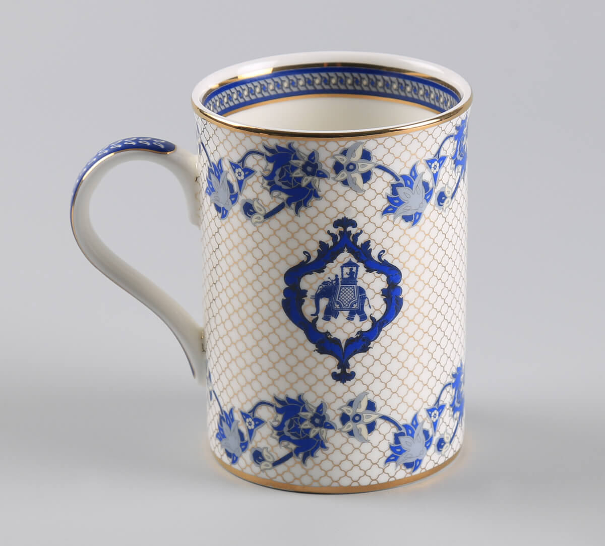 India Circus by Krsnaa Mehta Oceanic Opulence Coffee Mugs and Platter Set