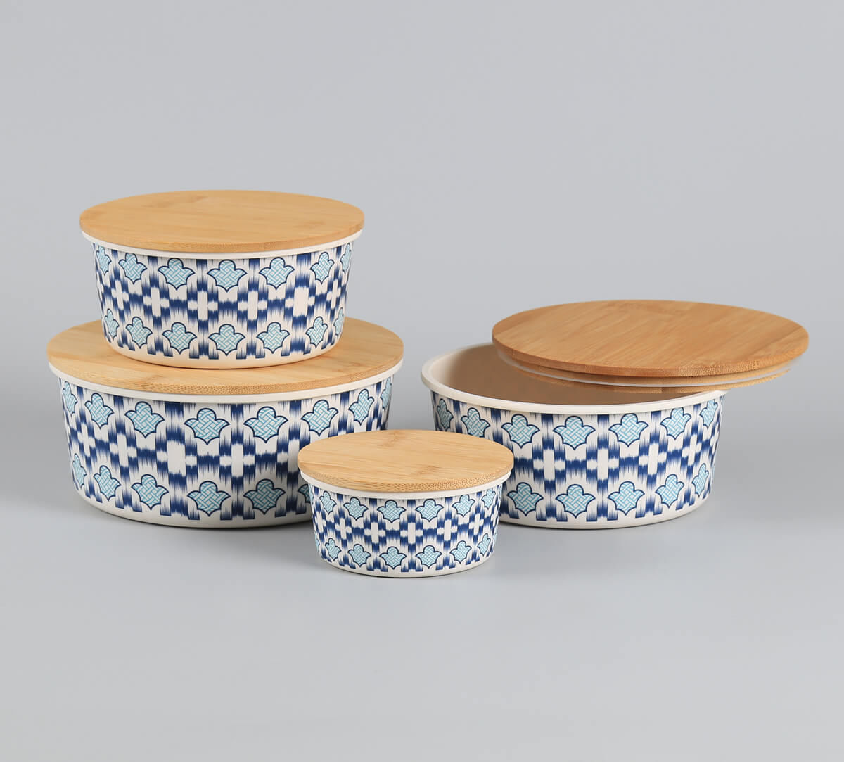 India Circus by Krsnaa Mehta Organised Ovule Bamboo Container Set of 4