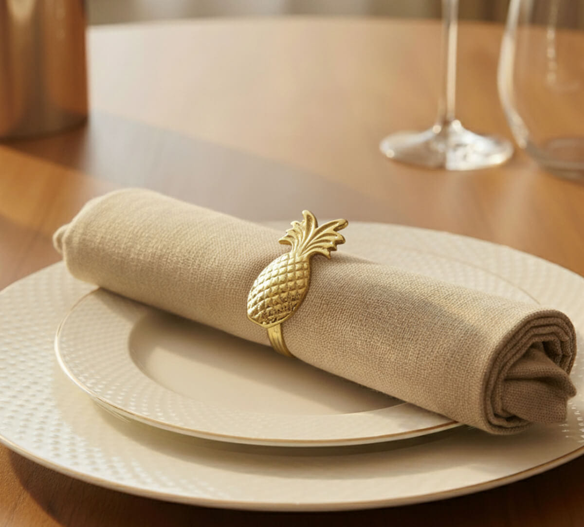 Palms & Pines Napkin Ring Set