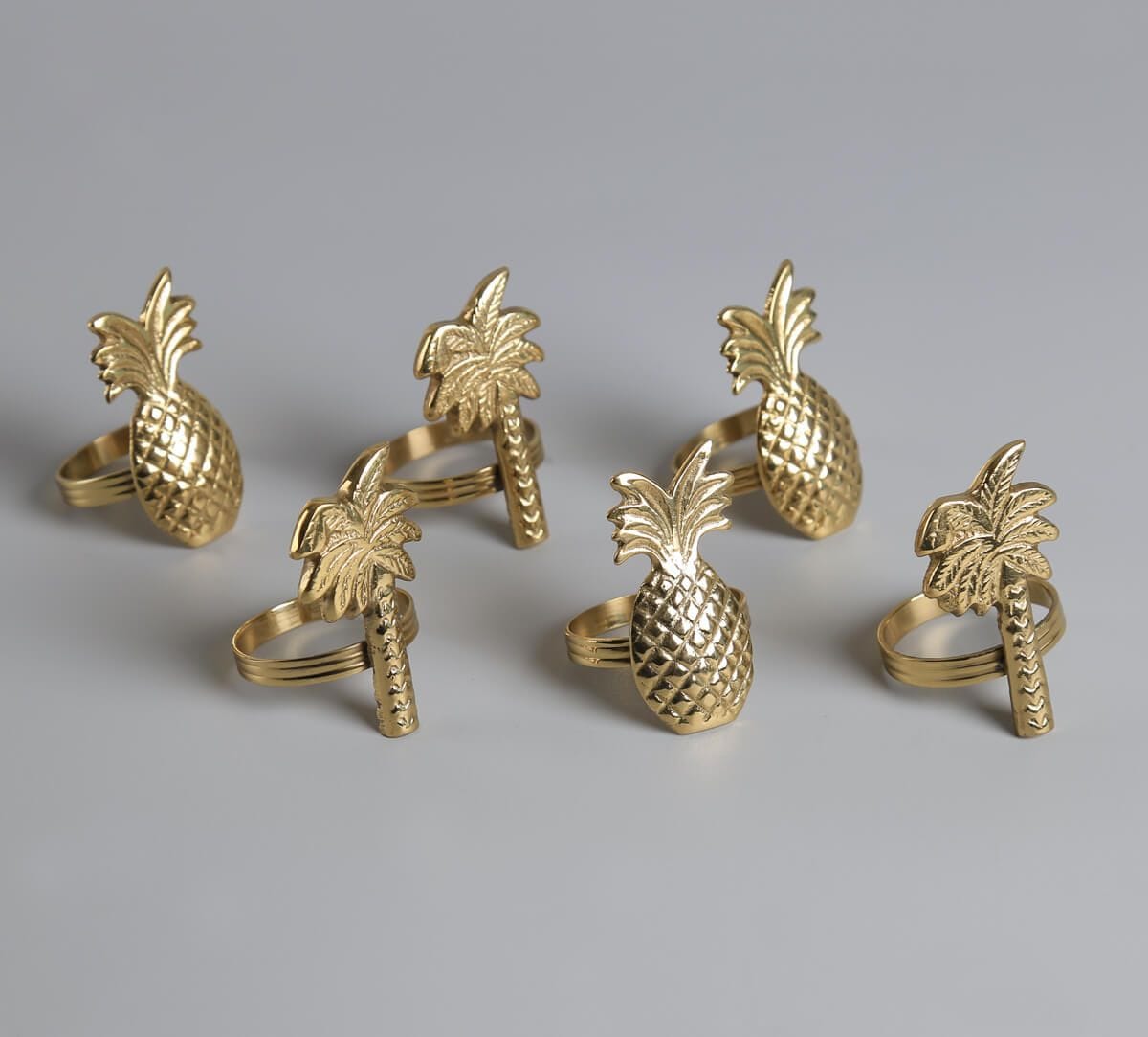 India Circus by Krsnaa Mehta Palms & Pines Napkin Ring Set