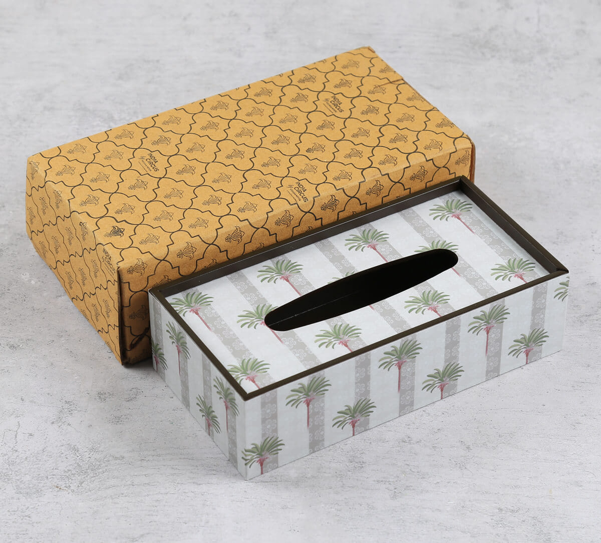 India Circus by Krsnaa Mehta Palms of Chanderi Tissue Box Holder