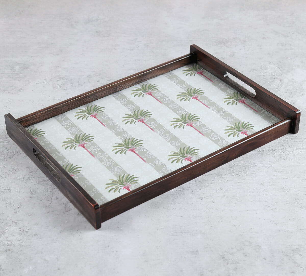 India Circus by Krsnaa Mehta Palms of Chanderi Trays Set of 3