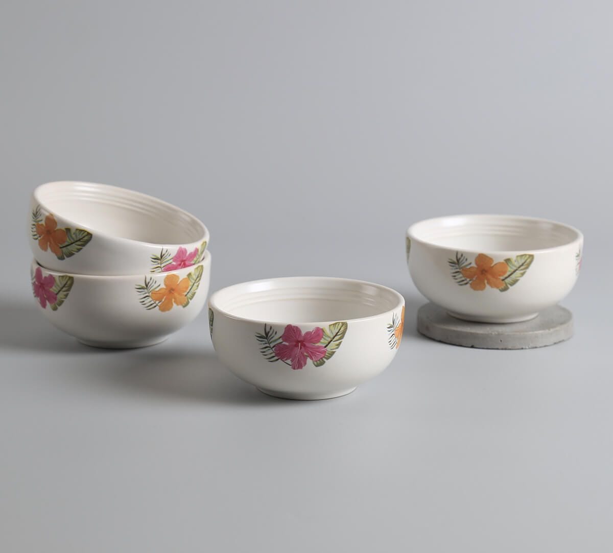 India Circus by Krsnaa Mehta Plumerias Plume Katori Set of 4