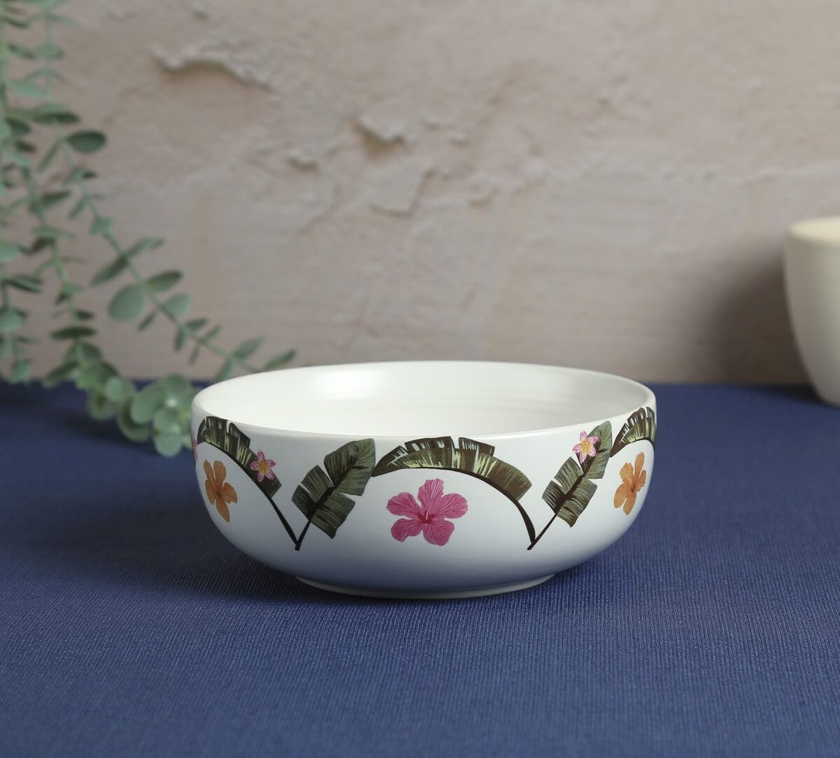 India Circus by Krsnaa Mehta Plumerias Plume Serving Bowl