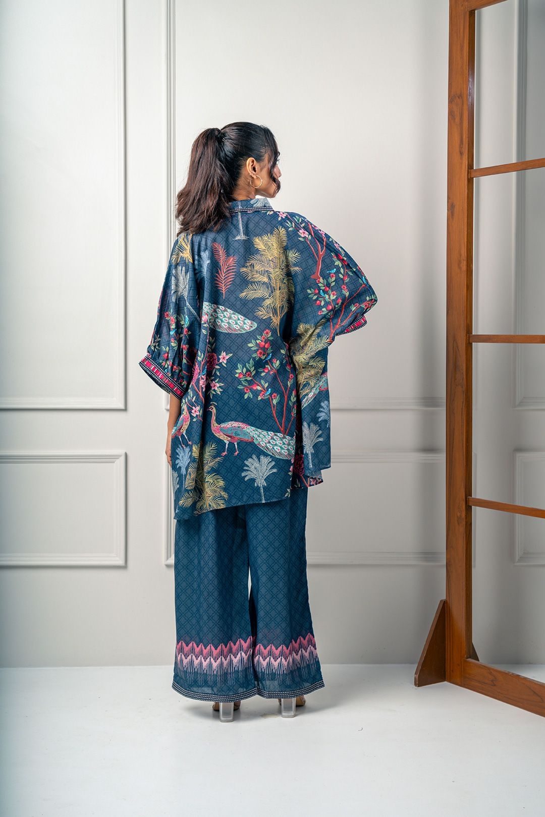 India Circus by Krsnaa Mehta Poetic Peacocks Co-Ord Set