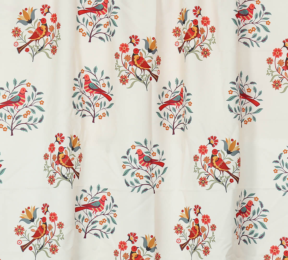 India Circus by Krsnaa Mehta Rose Psittacines Enquiry Fabric