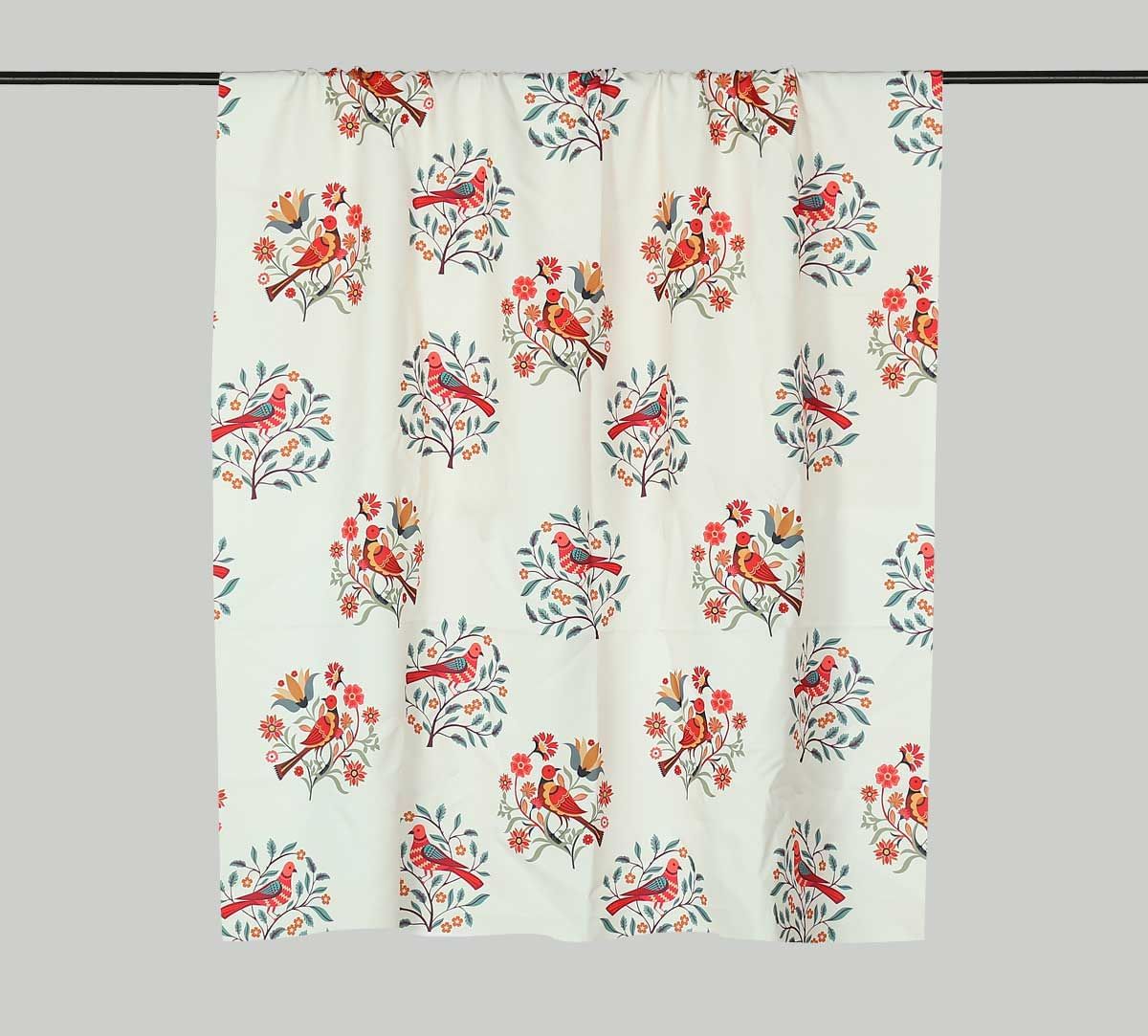 India Circus by Krsnaa Mehta Rose Psittacines Enquiry Fabric