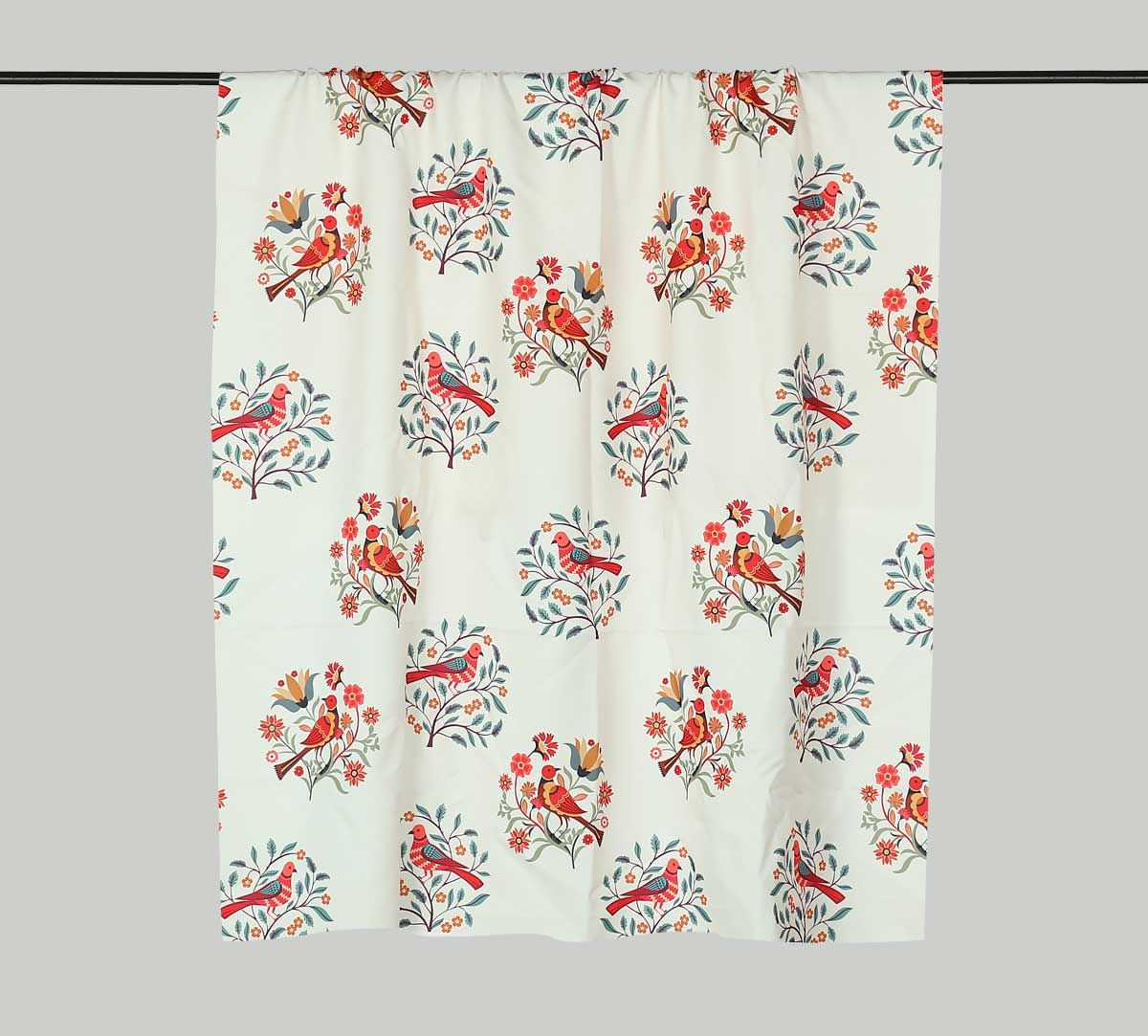 India Circus by Krsnaa Mehta Rose Psittacines Enquiry Fabric