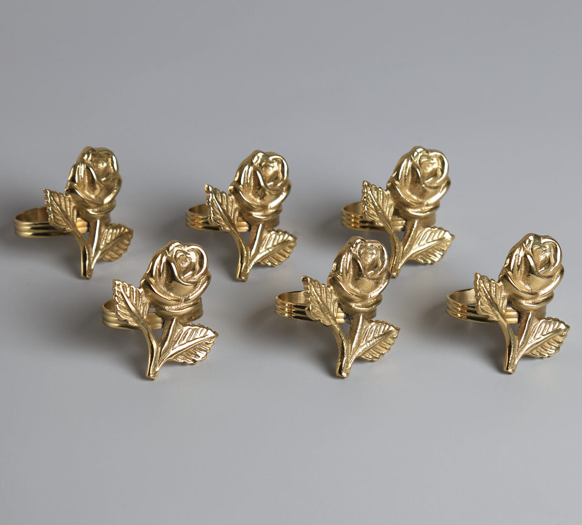 India Circus by Krsnaa Mehta Rosebuds Napkin Ring Set