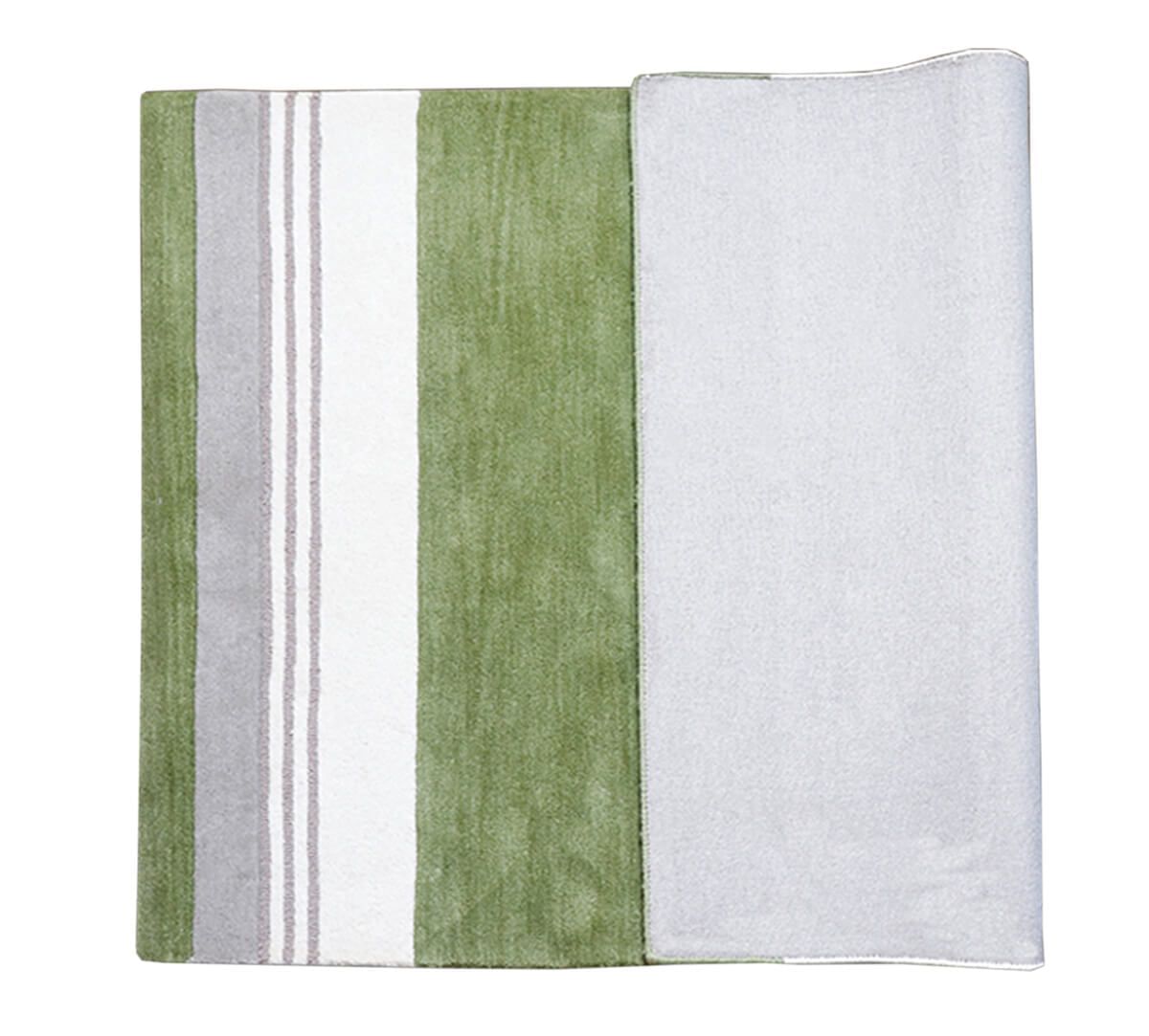 India Circus by Krsnaa Mehta Sage and Gray 4ft x 6ft Rug