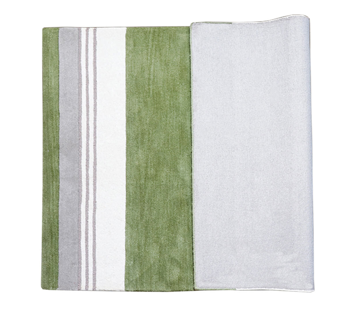 India Circus by Krsnaa Mehta Sage and Gray 4ft x 6ft Rug