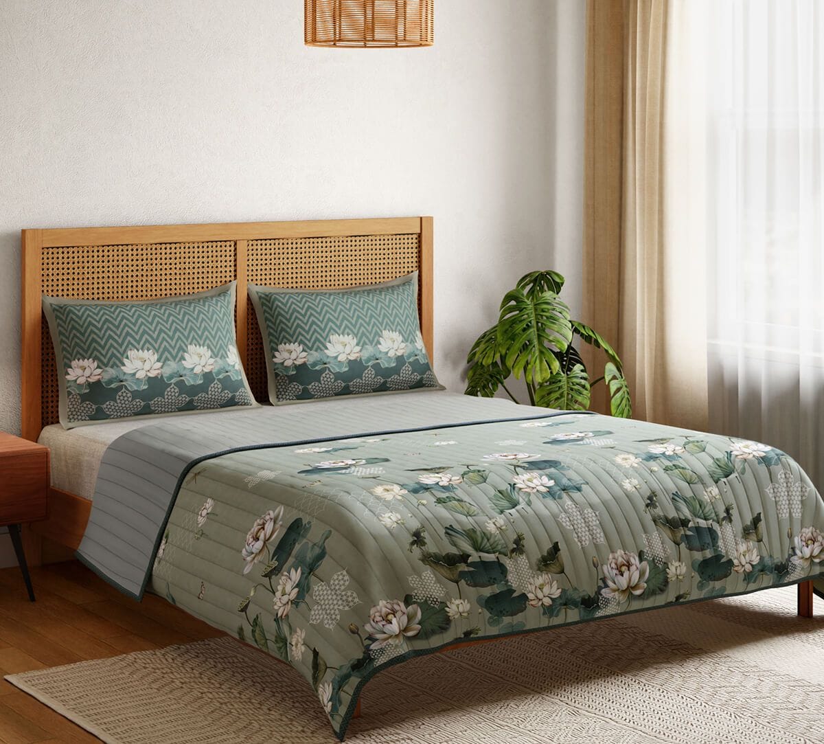 India Circus by Krsnaa Mehta Sage Serenity Bed cover set