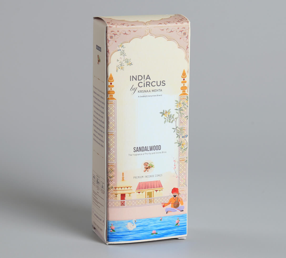 India Circus by Krsnaa Mehta Sandalwood Incense Cone Set of 20 Cone