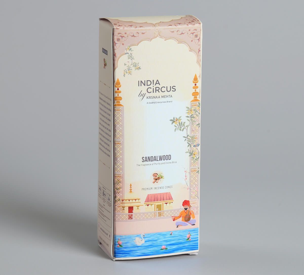 India Circus by Krsnaa Mehta Sandalwood Incense Cone Set of 20 Cone