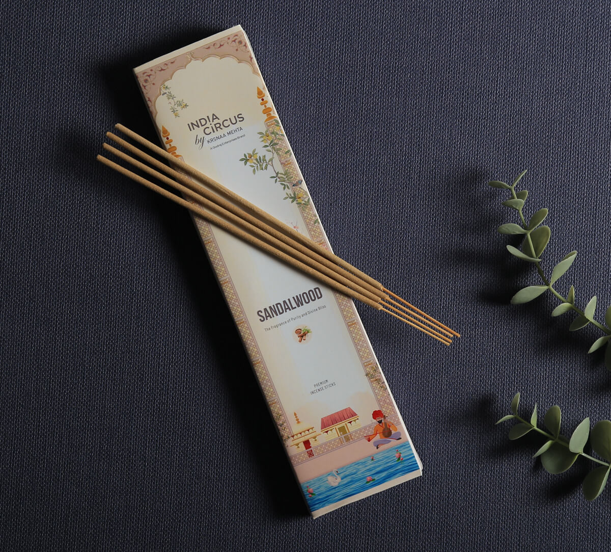 India Circus by Krsnaa Mehta Sandalwood Incense Stick Set of 20 Sticks