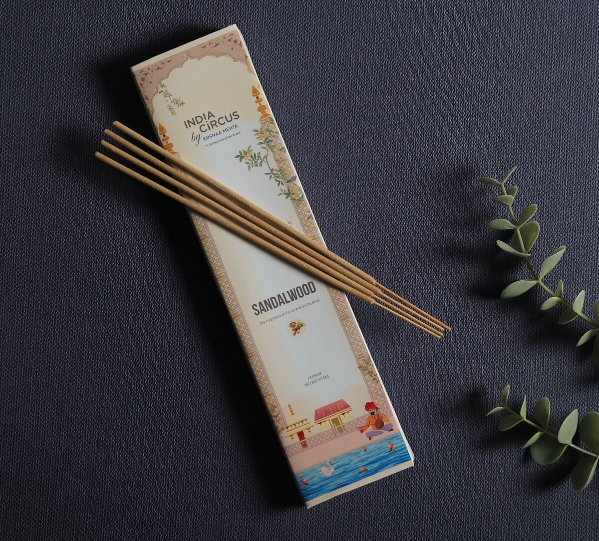 India Circus by Krsnaa Mehta Sandalwood Incense Stick Set of 20 Sticks