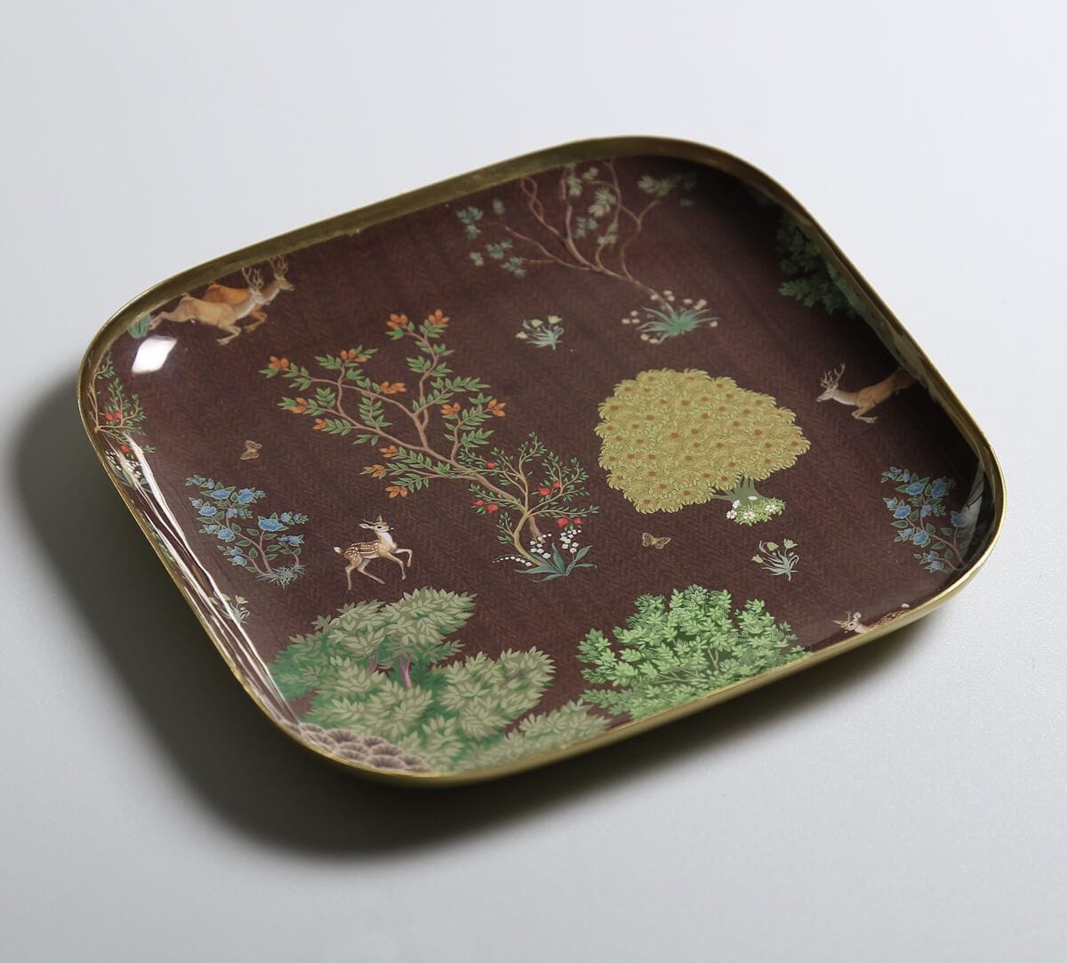 India Circus by Krsnaa Mehta Shifting Landscapes Square Platter Set