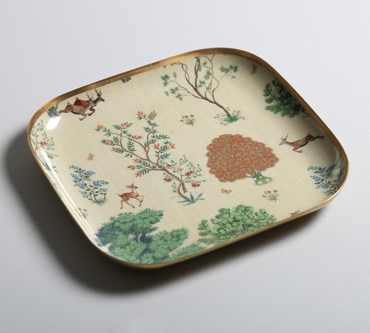 India Circus by Krsnaa Mehta Shifting Landscapes Square Platter Set