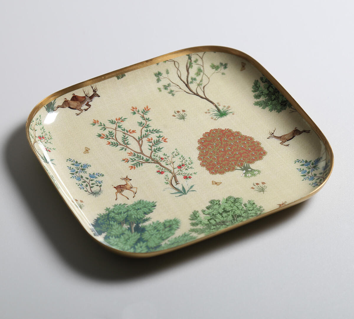 India Circus by Krsnaa Mehta Shifting Landscapes Square Platter Set