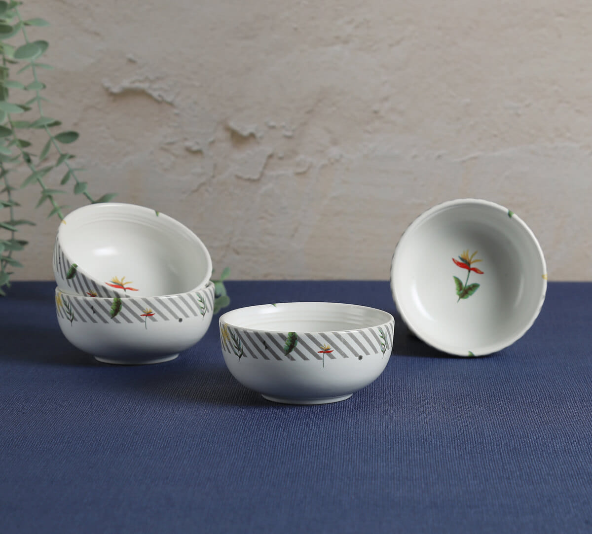 India Circus by Krsnaa Mehta Strelizia's Garden Katori Set of 4