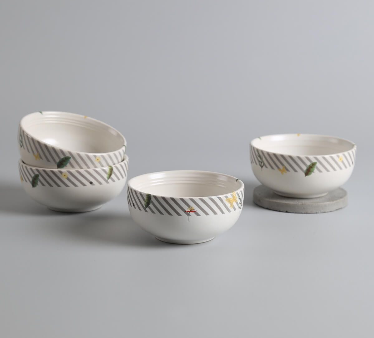 India Circus by Krsnaa Mehta Strelizia's Garden Katori Set of 4