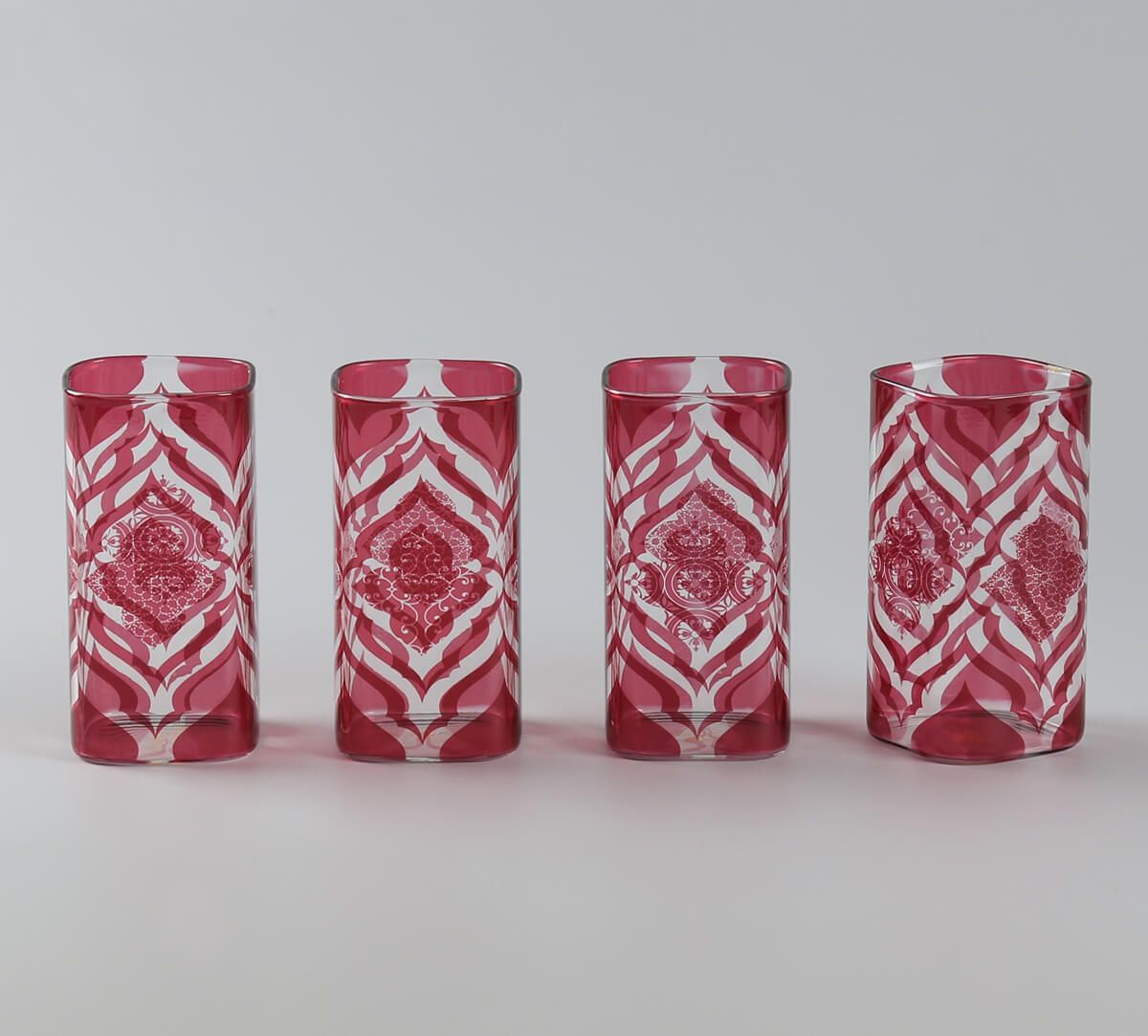 India Circus by Krsnaa Mehta The Morning Glory Glass Tumbler Set of 4