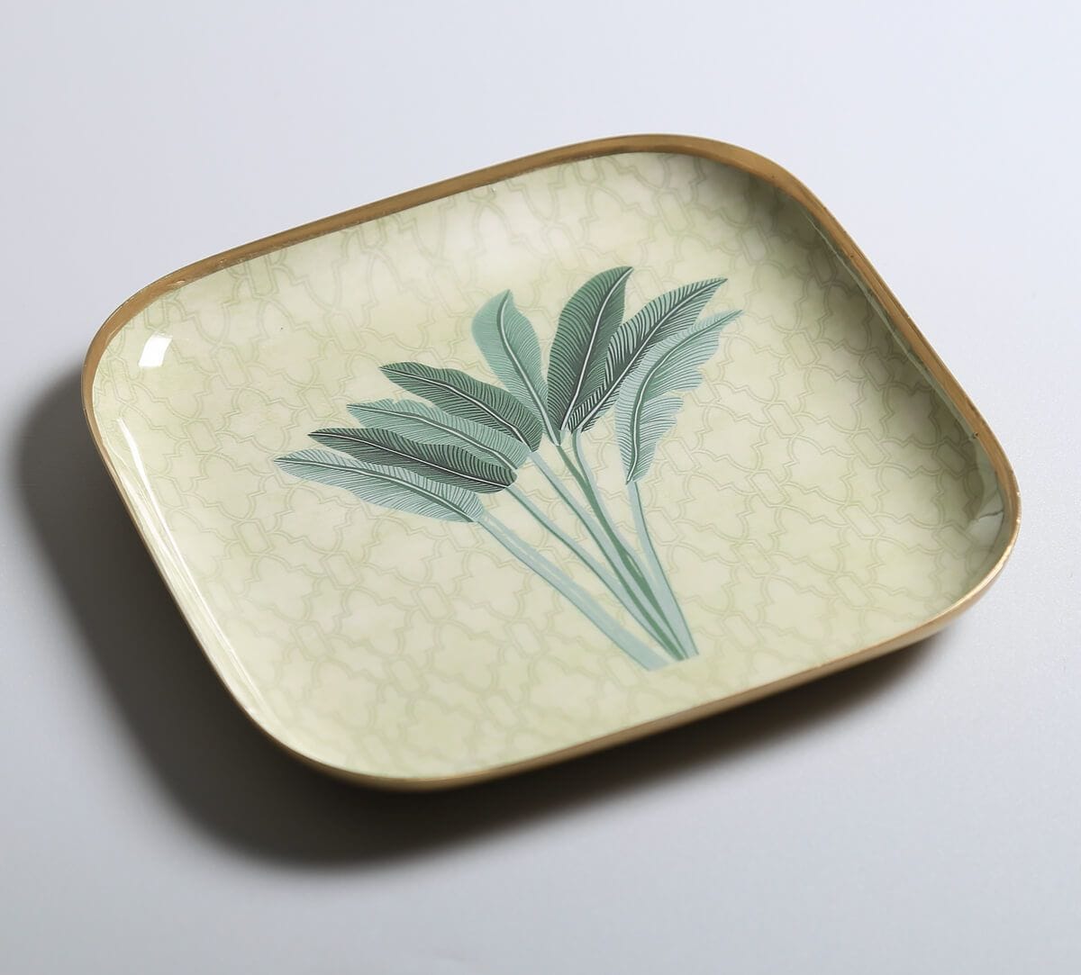 India Circus by Krsnaa Mehta Trees of Tapovan Square Platter Set