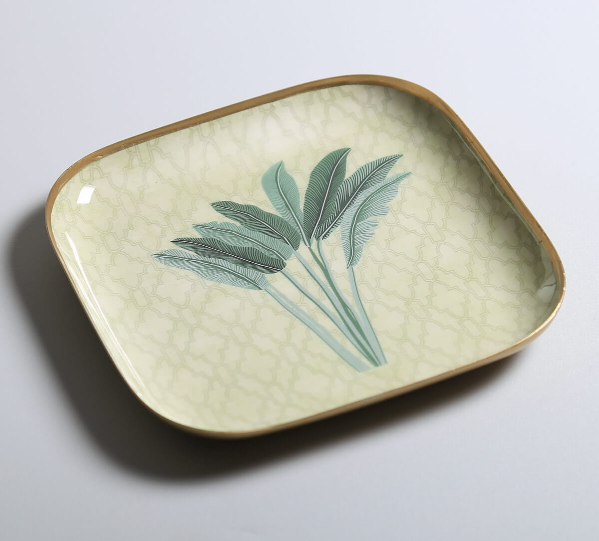 India Circus by Krsnaa Mehta Trees of Tapovan Square Platter Set