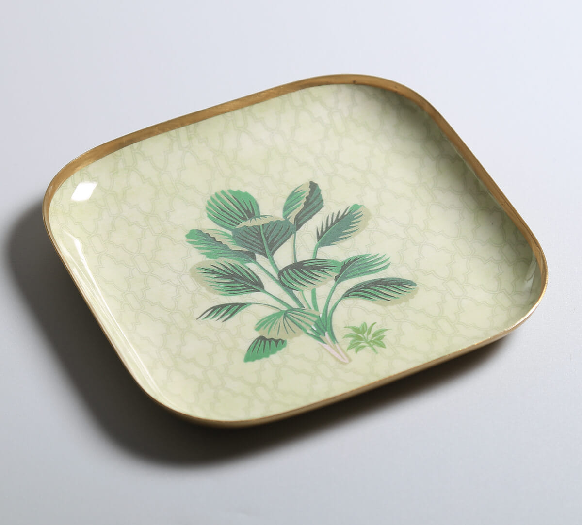 India Circus by Krsnaa Mehta Trees of Tapovan Square Platter Set