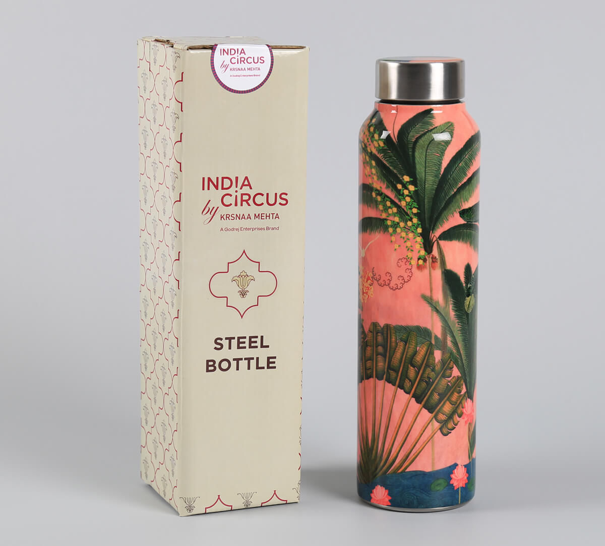 India Circus by Krsnaa Mehta Tropical Daze Big Steel Bottle