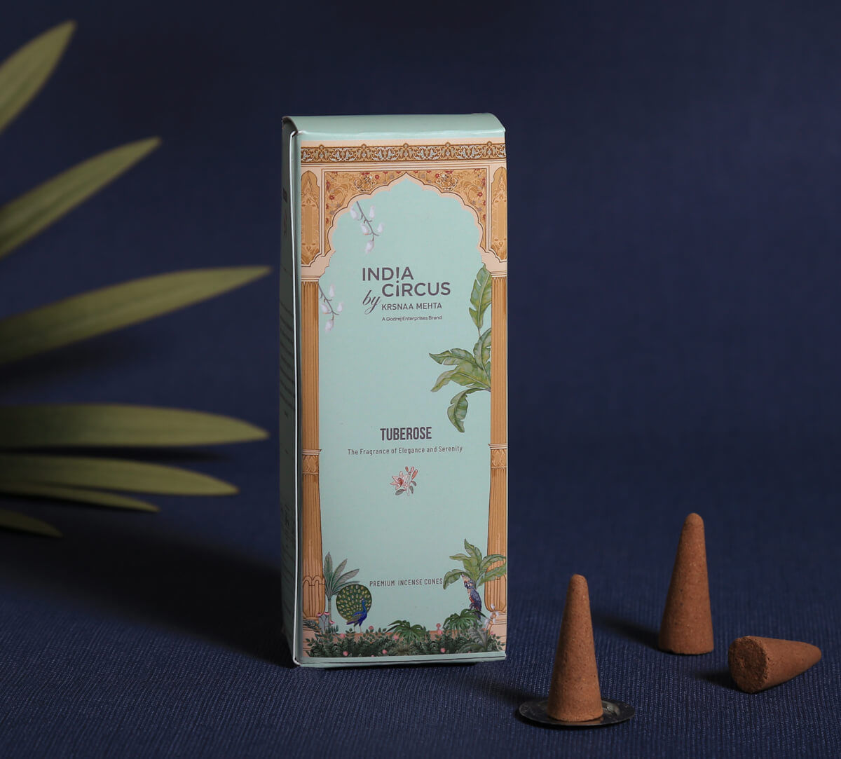India Circus by Krsnaa Mehta Tuberose Incense Cone Set of 20 Cone