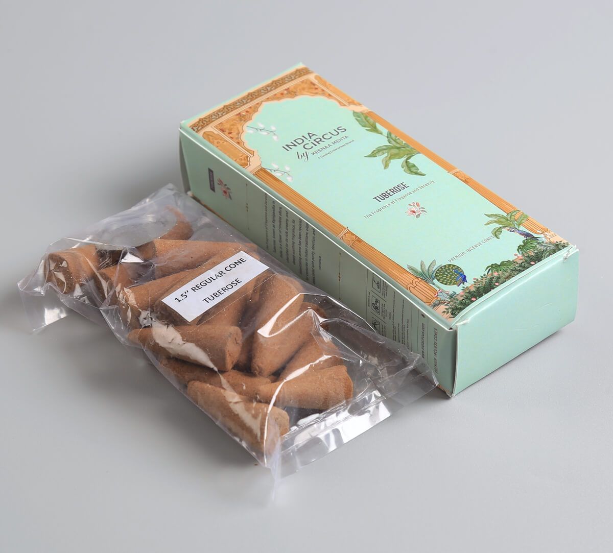 India Circus by Krsnaa Mehta Tuberose Incense Cone Set of 20 Cone