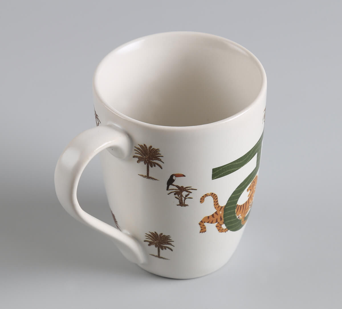 India Circus by Krsnaa Mehta Tundra Tiger Porcelain Coffee Mug