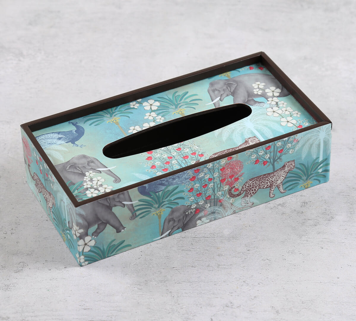 India Circus by Krsnaa Mehta Wildlife Safari Tissue Box Holder