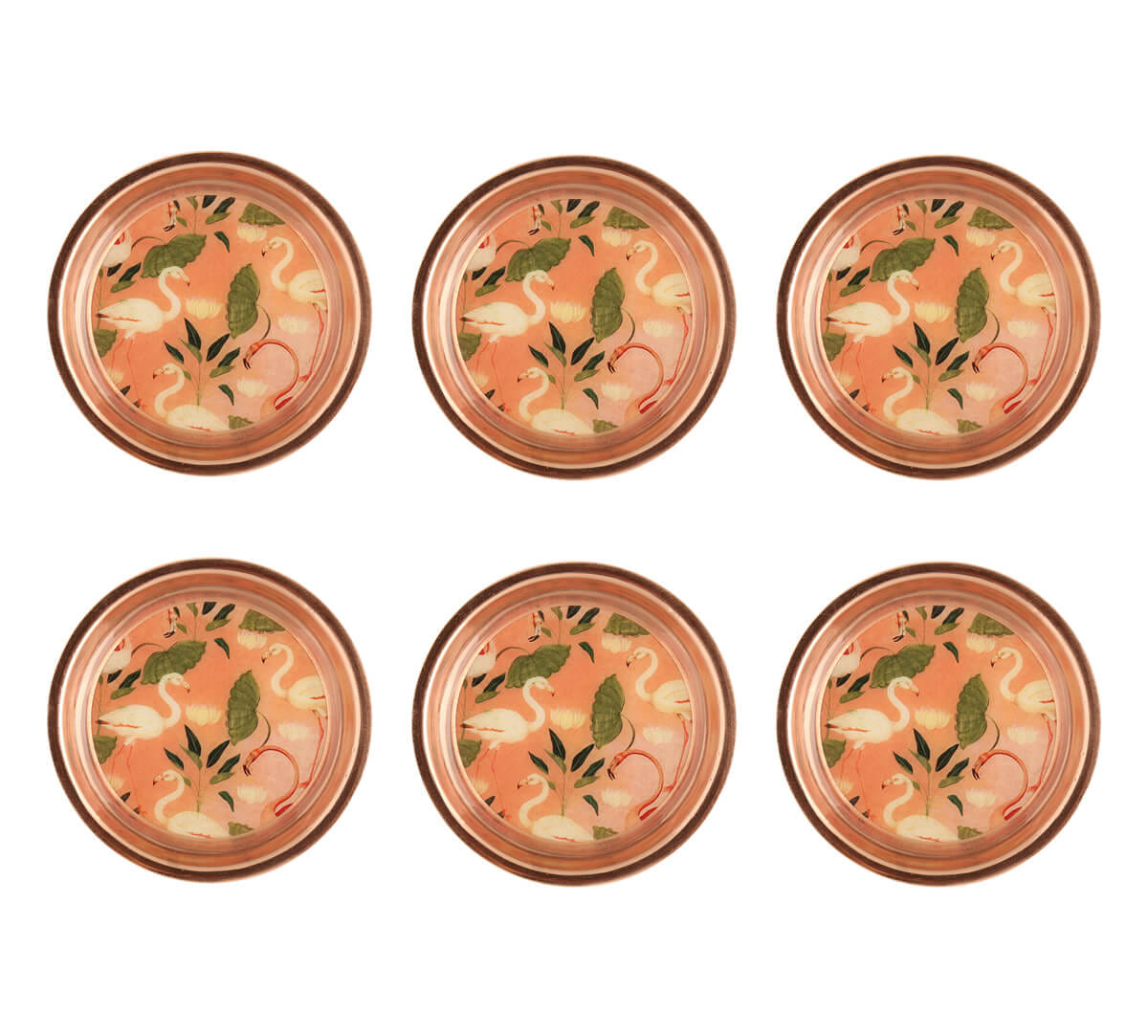 India Circus Harmony with Nature Coaster Set of 6