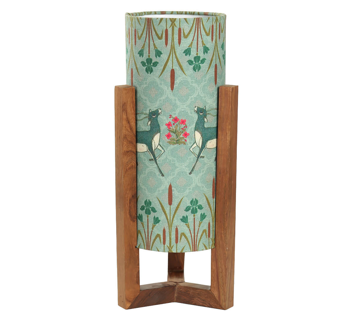 India Circus Mirroring Deer Garden Cylindrical Lamp