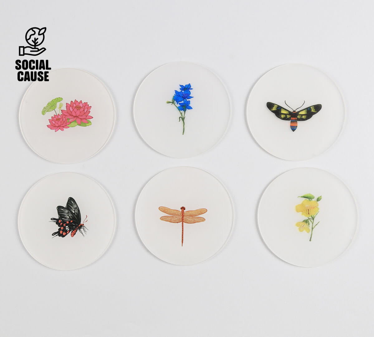 NGCPR Collection - Blooming Hues Coasters Set of 6