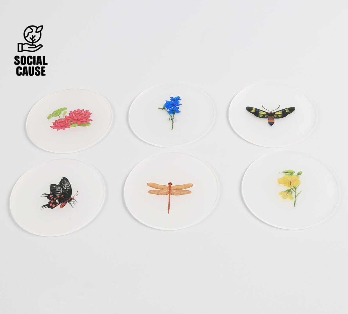 NGCPR Collection - Blooming Hues Coasters Set of 6