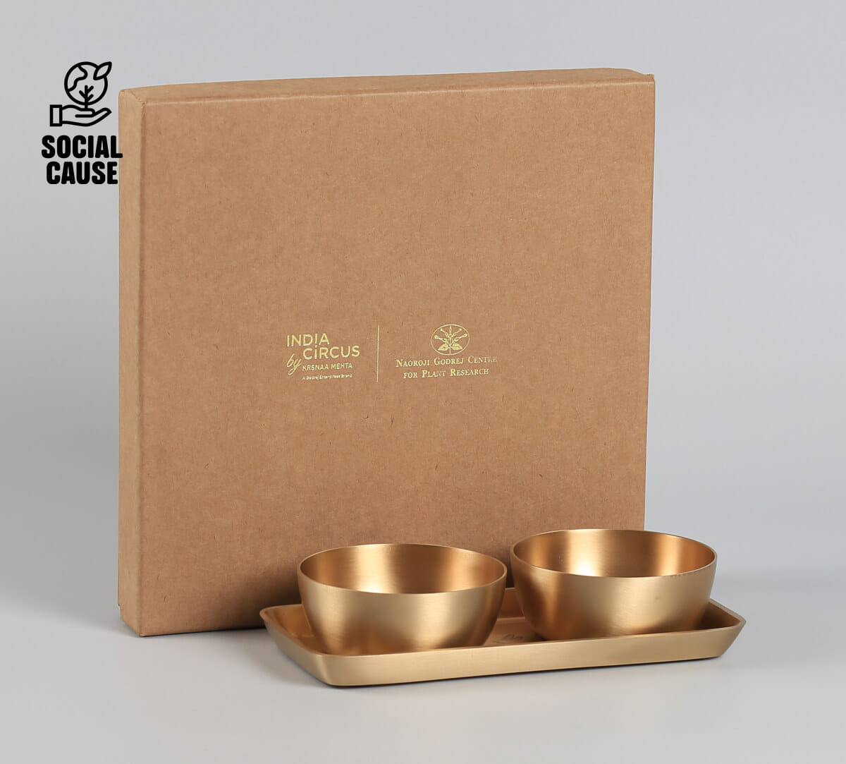 NGCPR Collection - Dragonfly Monochrome Kansa Bowls and Tray Set