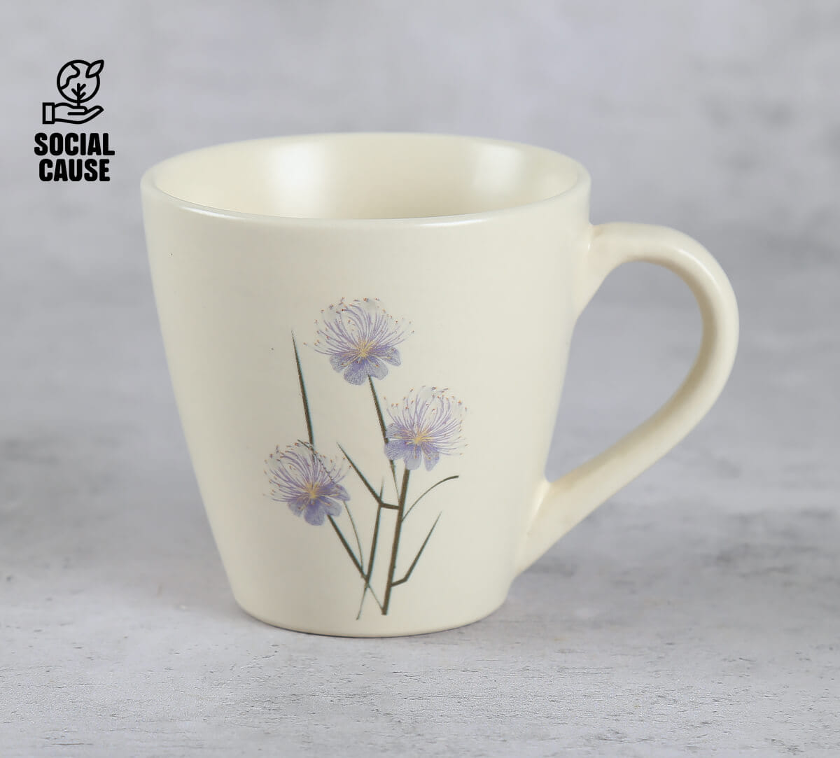 NGCPR Collection - Elegant Spider Flower Stoneware Mug