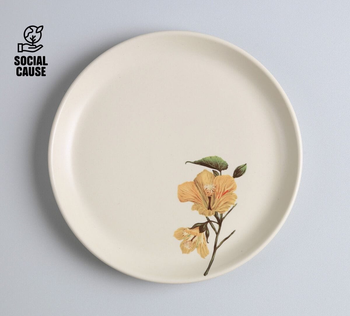 NGCPR Collection - Erinocarpus nimmonii Stoneware Snack Plate
