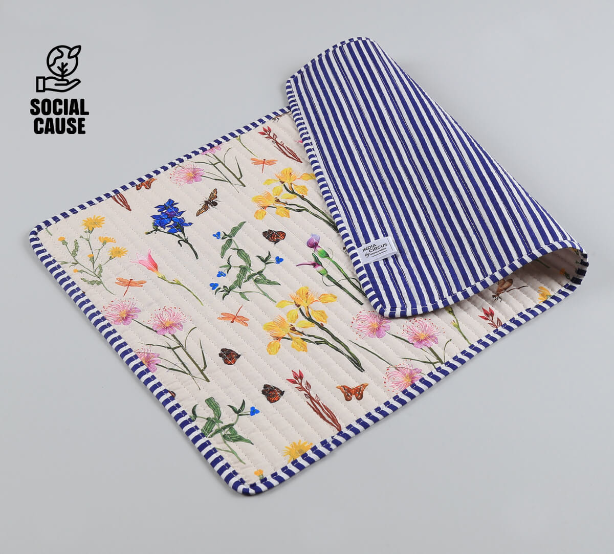 NGCPR Collection - Floral Play Quilted Table Mats Set of 6