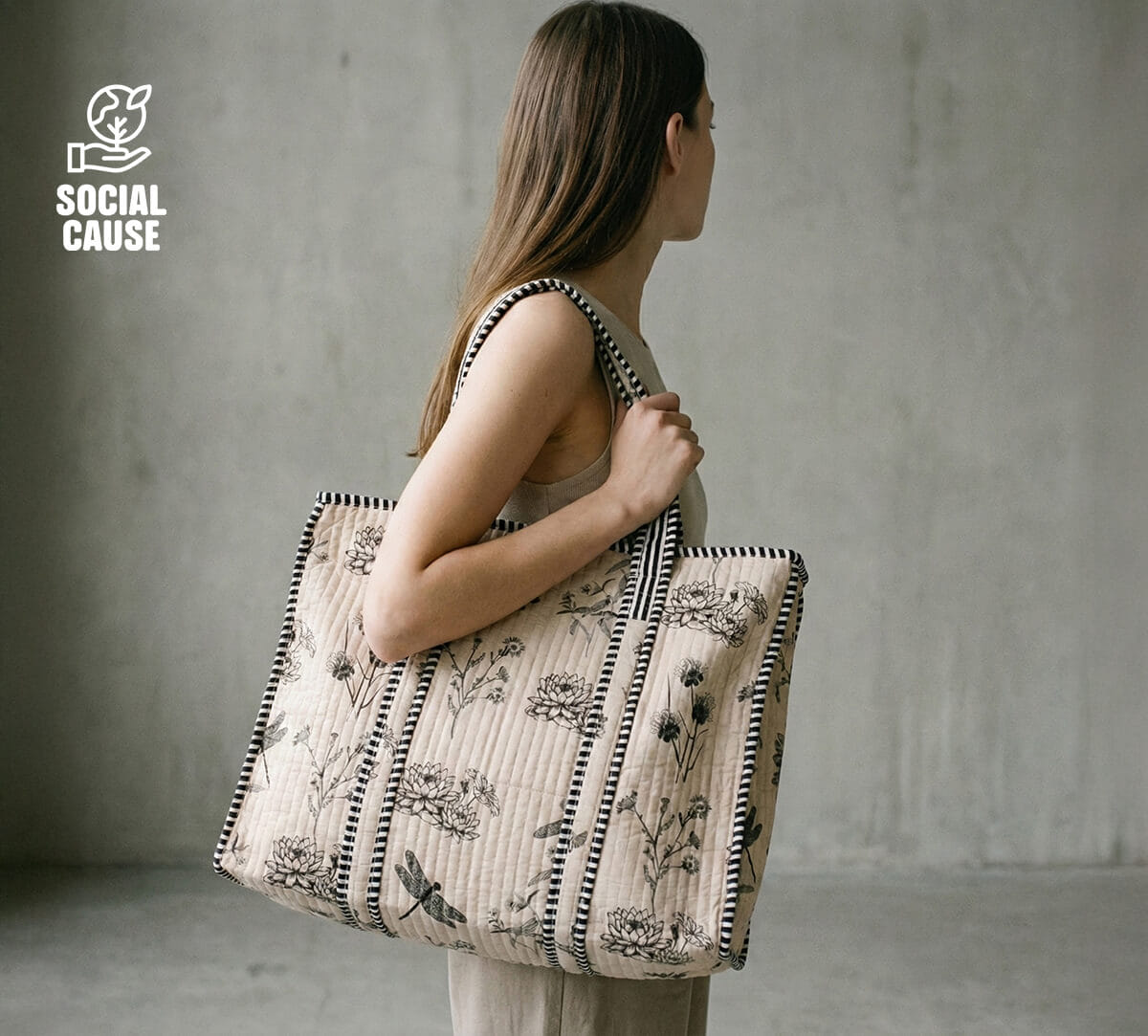 NGCPR Collection - Ghats Garden Quilted Tote Bag